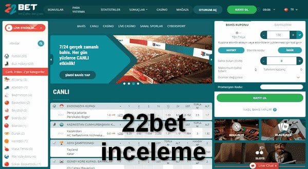 22bet inceleme